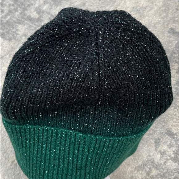 NWT Eugenia Kim x Wicked Frances Beanie Wool Knit Hat Green Glitter Ombre main image 6